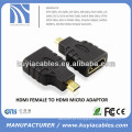 Gold Plated hdmi para conversor adaptador hdmi mirco